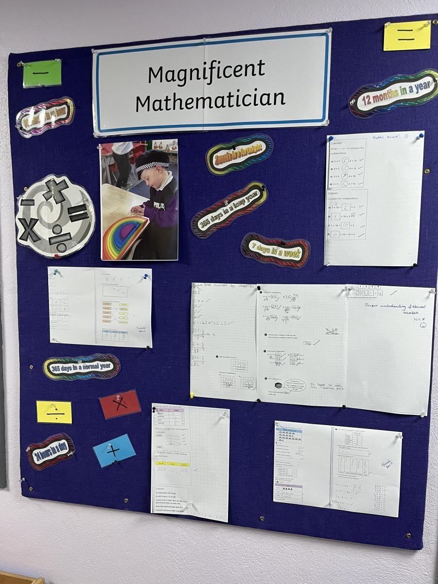 Magnificent Mathmathematician!
Each week, a student is selected (by their class teacher) to celebrate achievements in numeracy.