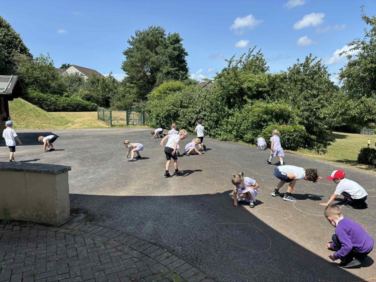 Working on our gross motor skills.