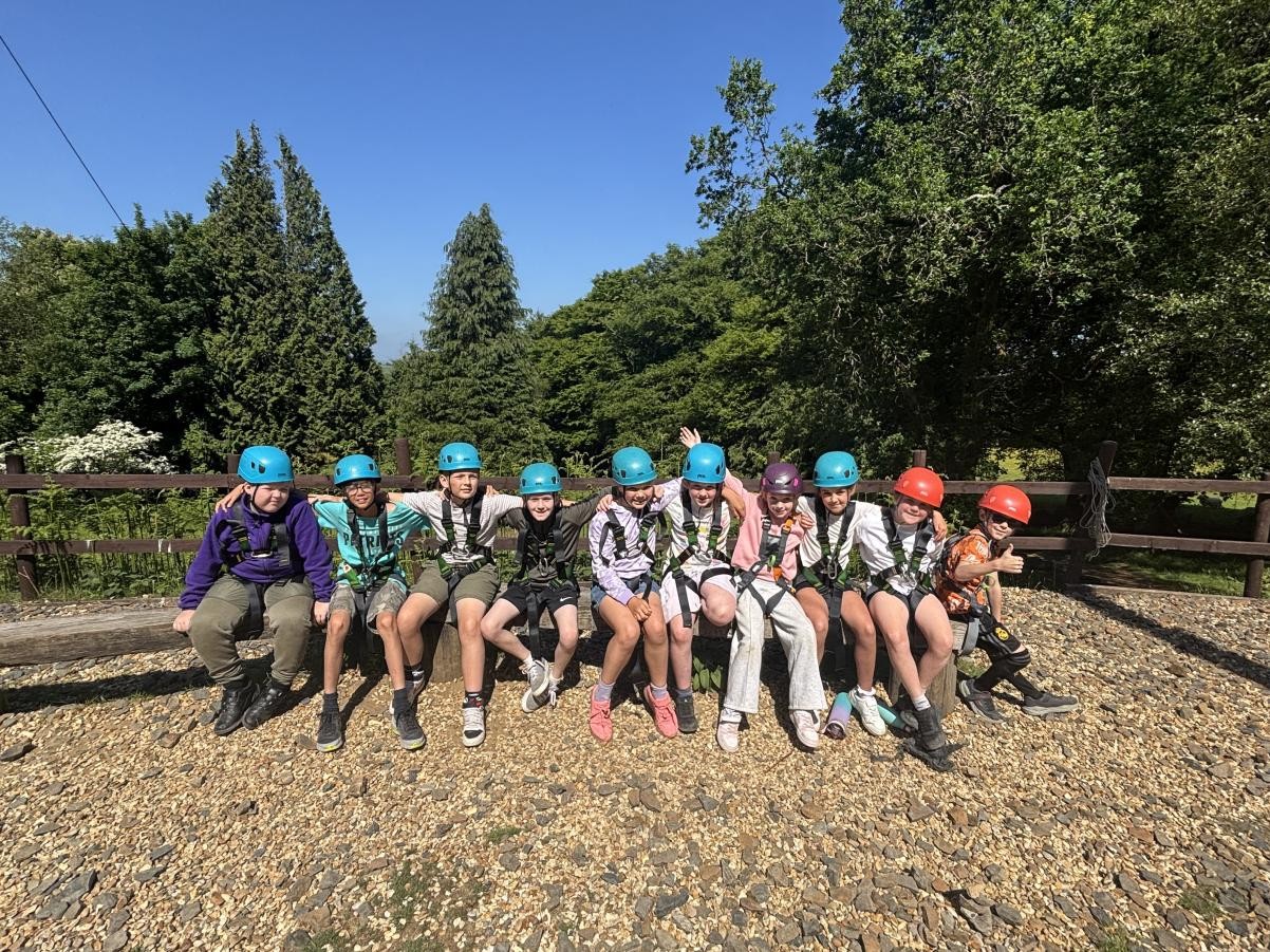 Year Four enjoyed the high ropes activity during their residential in Okehampton.