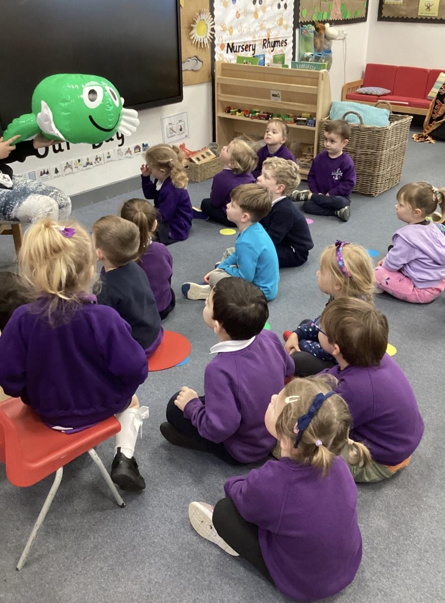Buddy came to visit for Number Day,