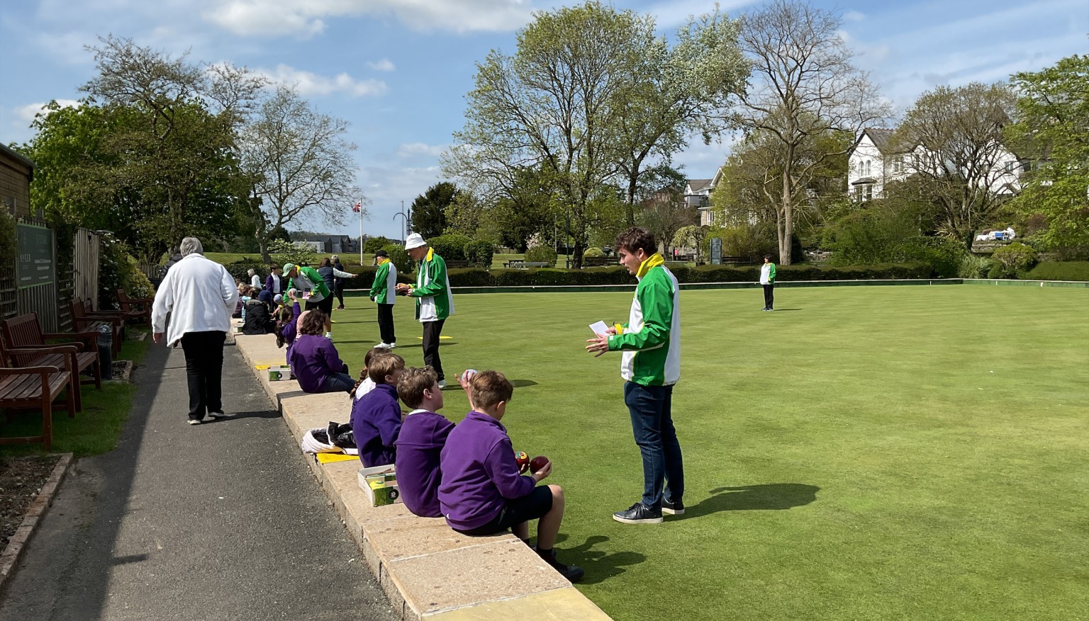 Year 5 had a fantastic time in their first session at Wadebridge Bowling Green.