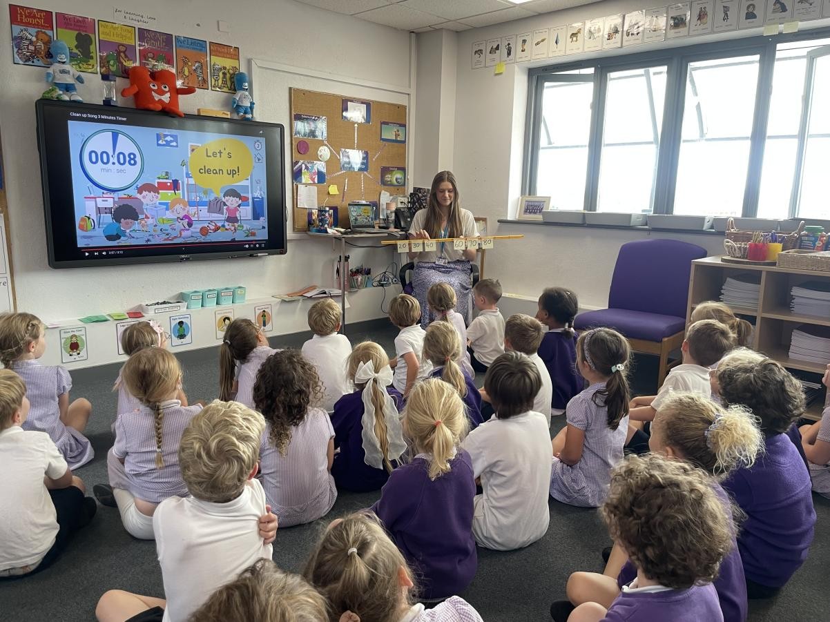 Learning to count in 10s.