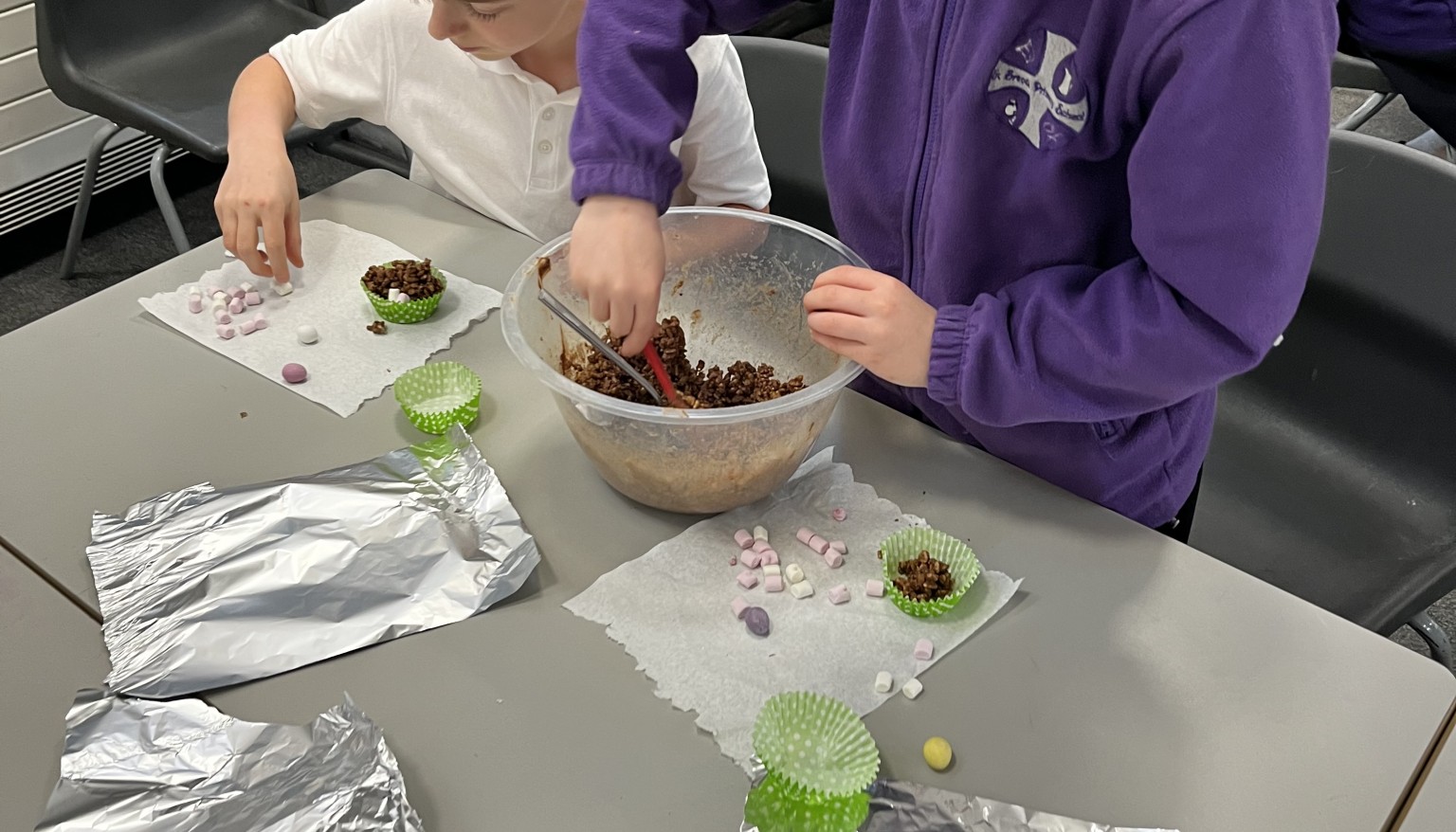 Making cakes