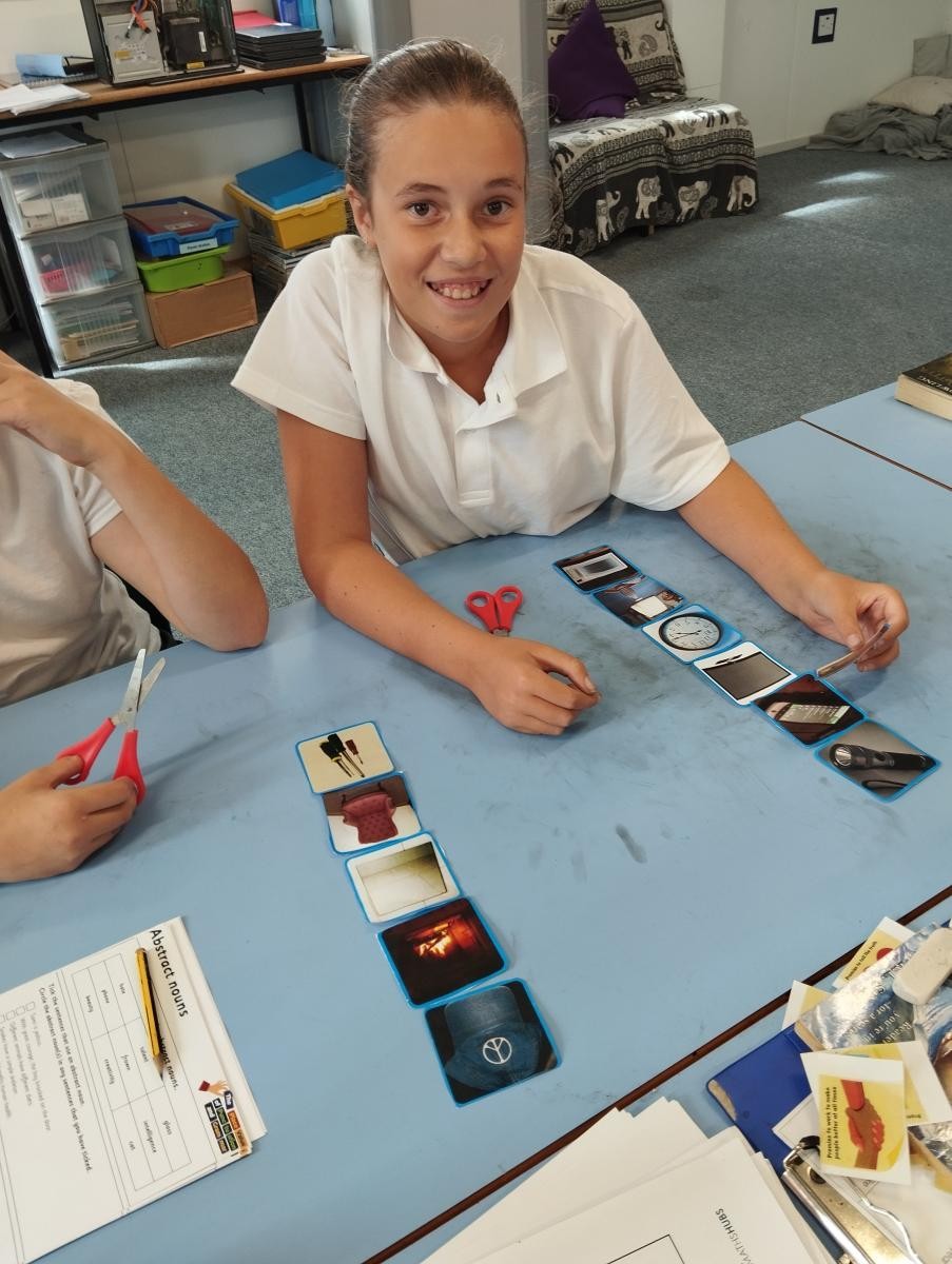 In science, we began by identifying and sorting items that do or do not require electricity.
