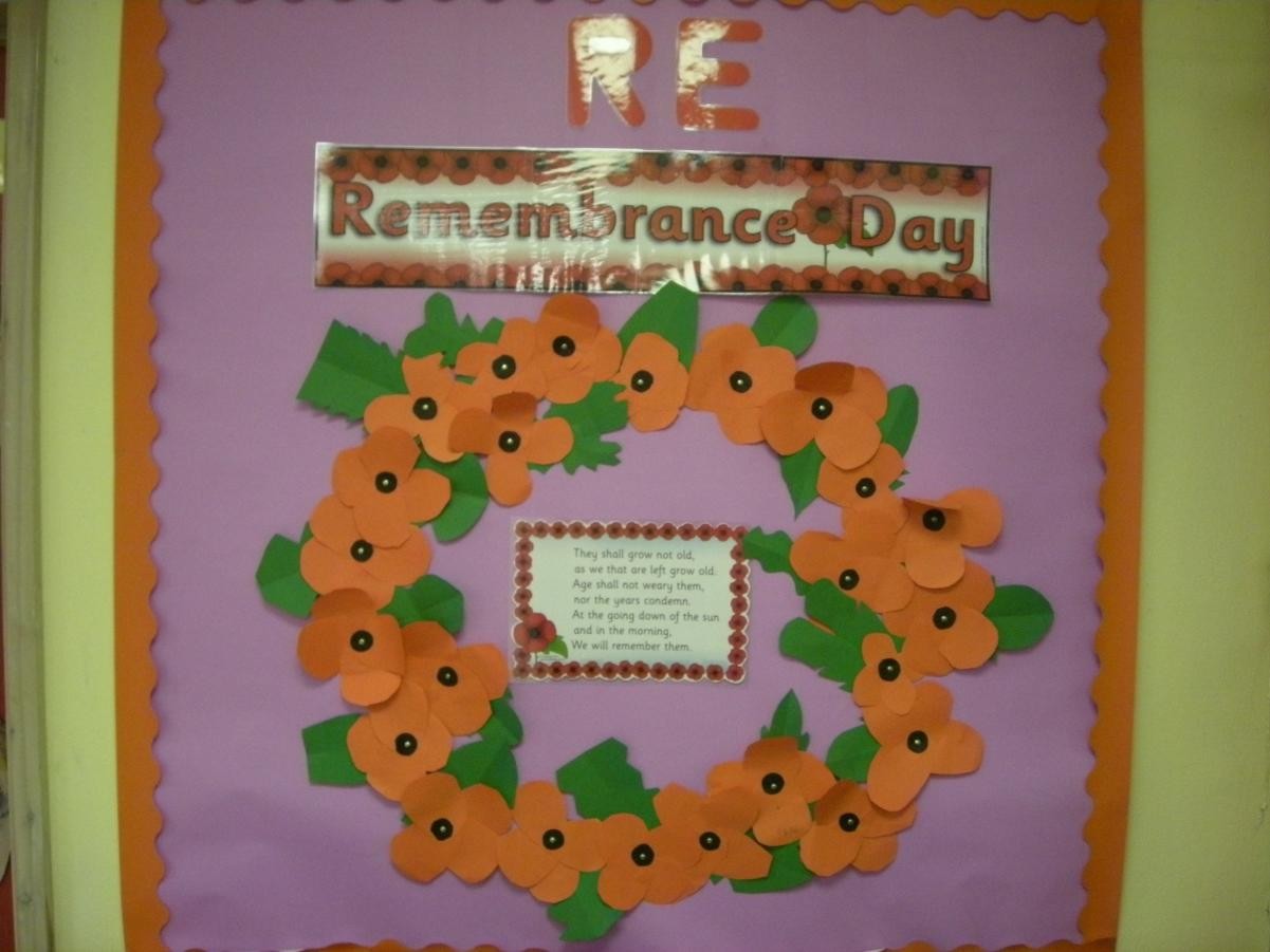 Year 3 have been learning about Remembrance Sunday and Remembrance Day. We made poppies and produced a wreath.