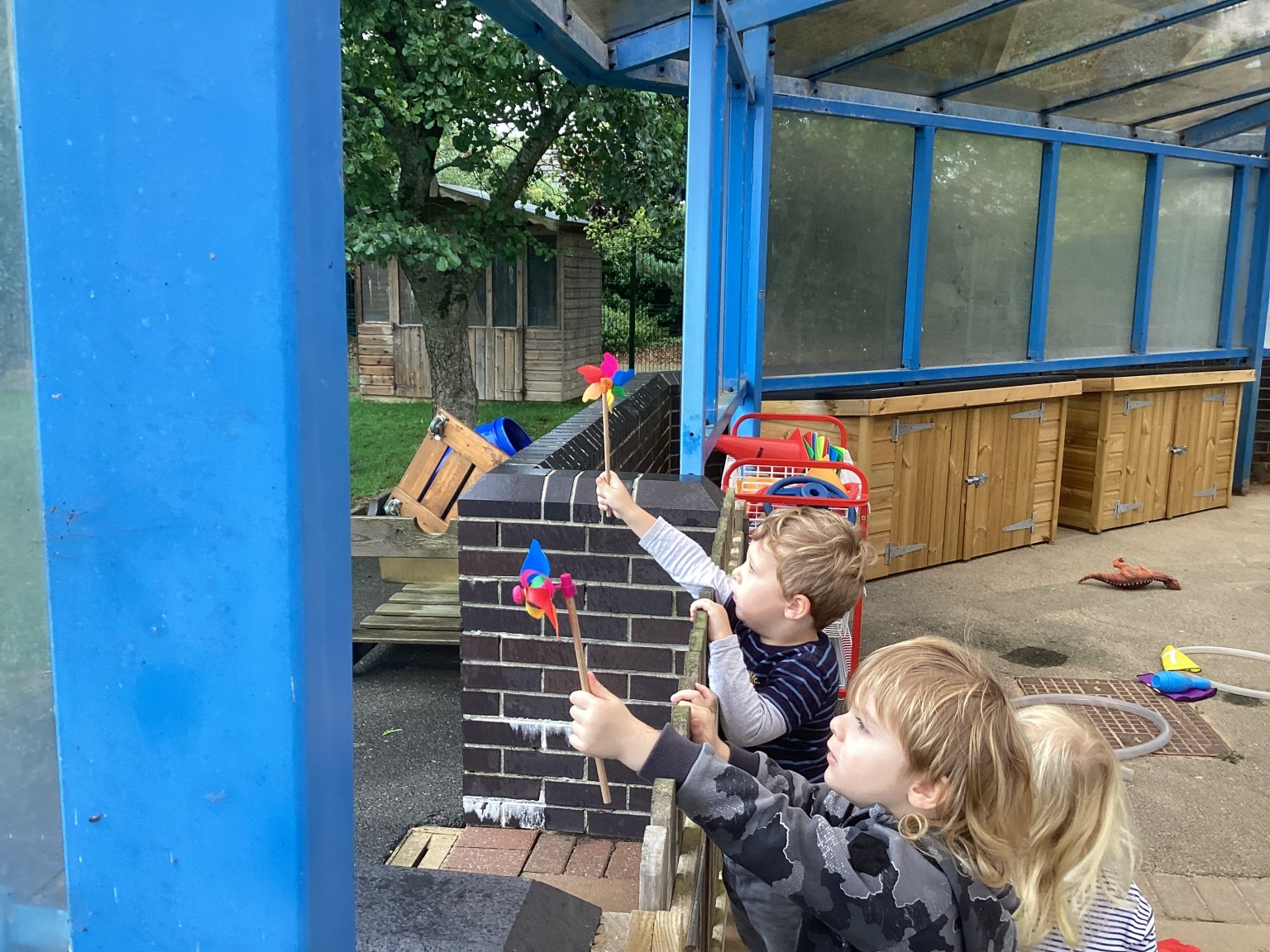 We really enjoyed seeing who's windmill was spinning the fastest!
