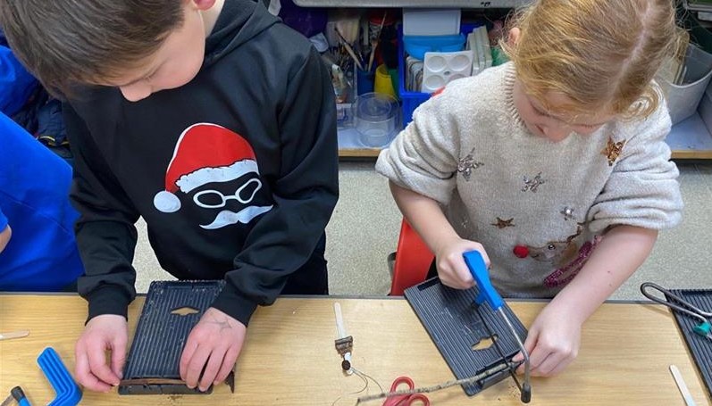 Using equipment very carefully!