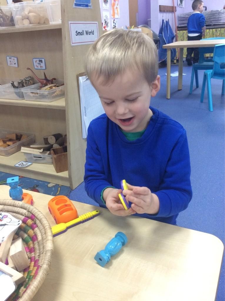 Having fun with magnets! Children talk about and explore the different forces they can feel!