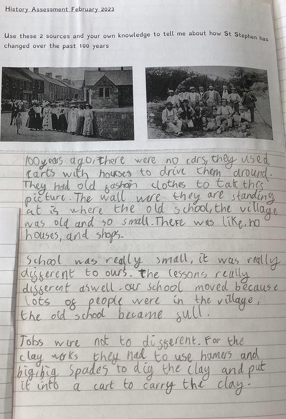KS2 Assessment piece