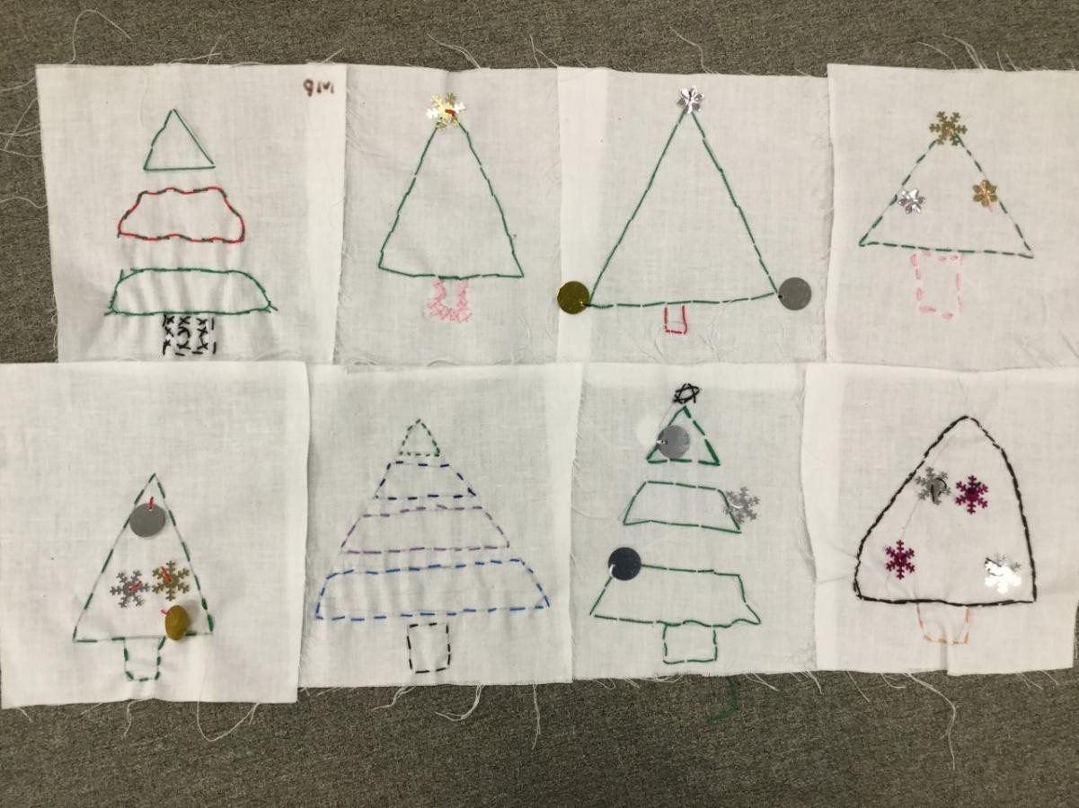 Textiles. Exploring stitching