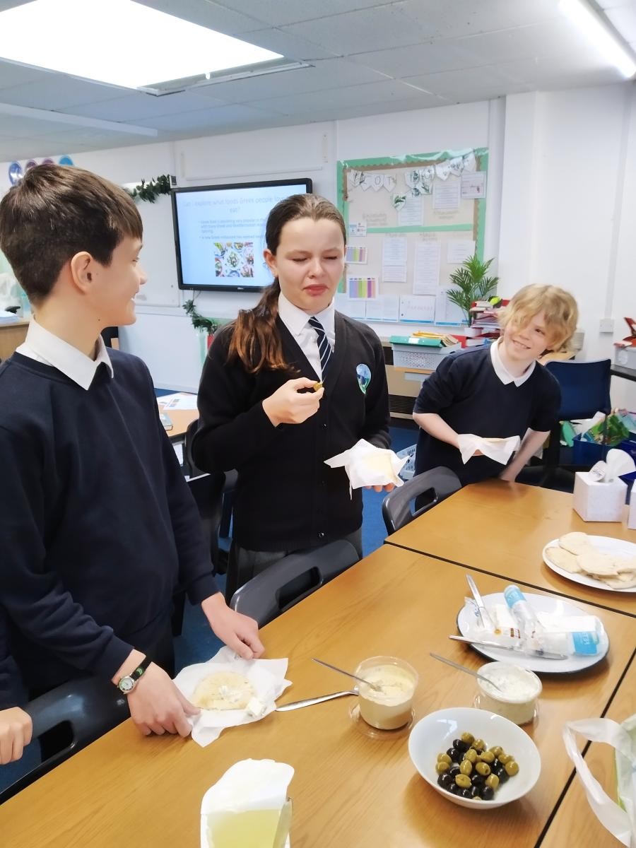 Tasting foods from different places