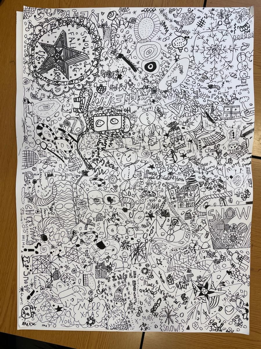 Promoting Well Being  - whole school doodling afternoon