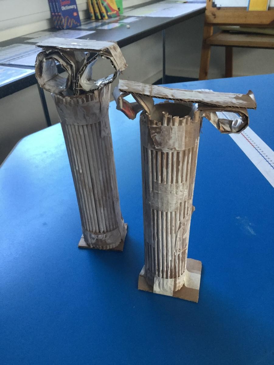 Paper Roman Columns
