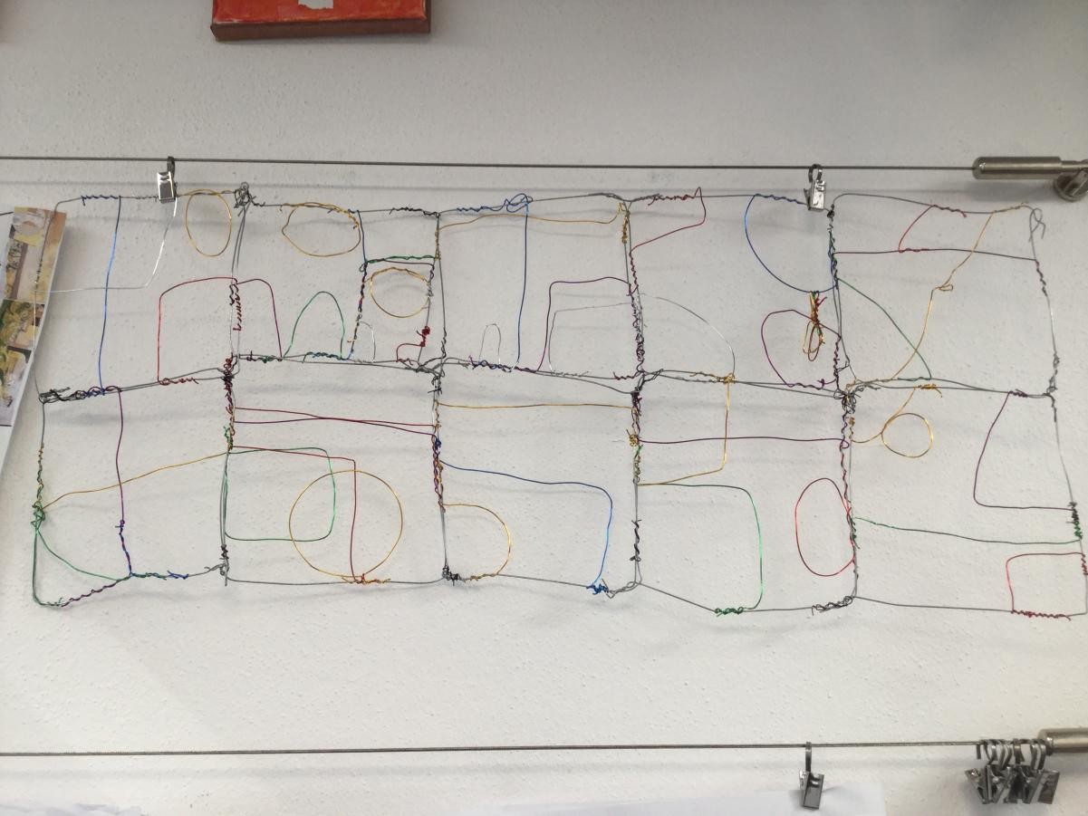 St Ives Artist Inspired - Ben Nicholson. 
Wirework