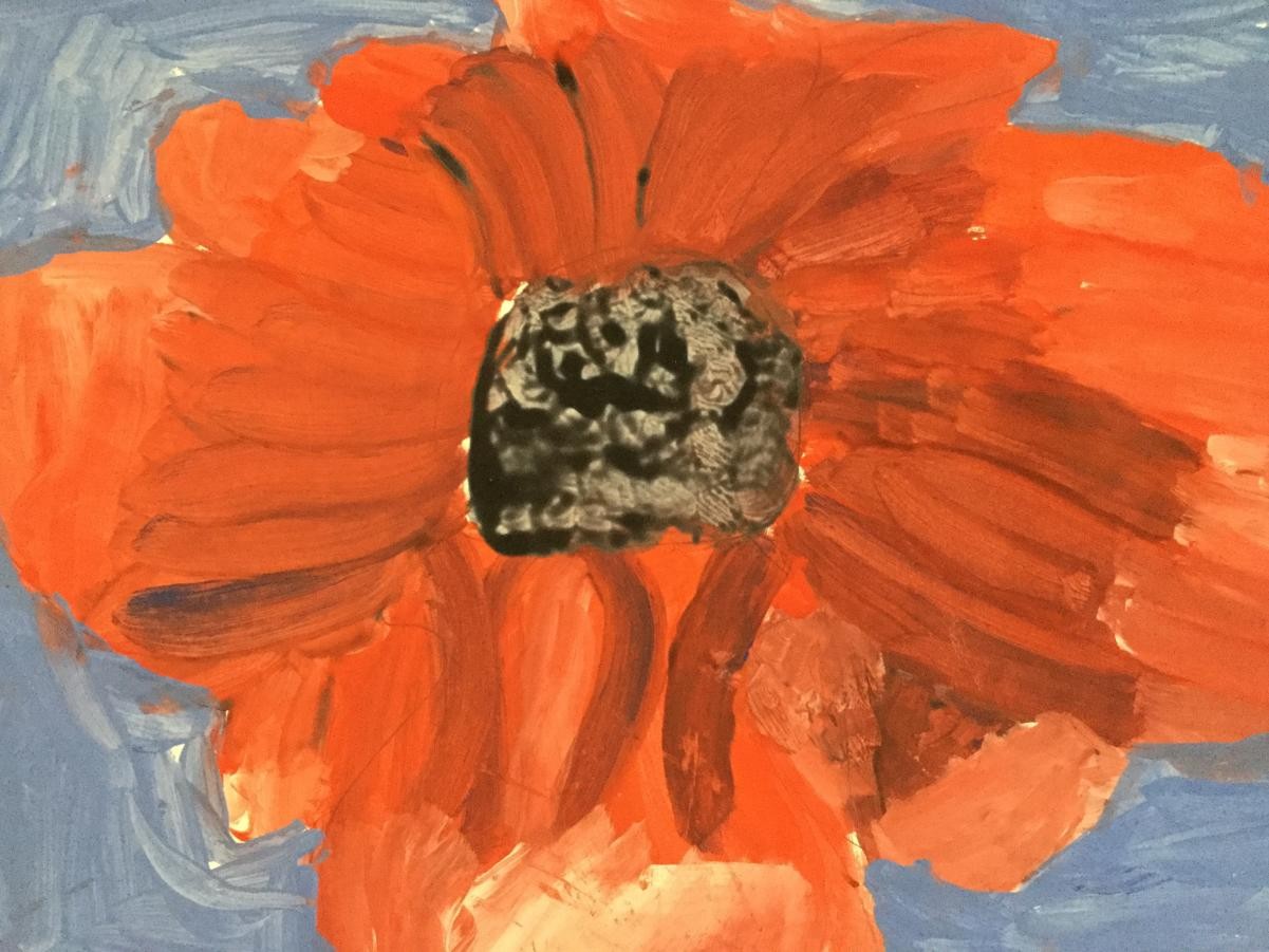 Poppies inspired by Georgia O’Keefe 