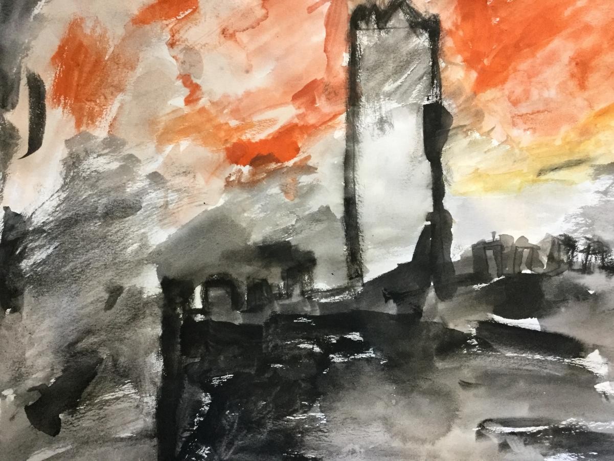 Inspired by Monet’s Houses of Parliament
