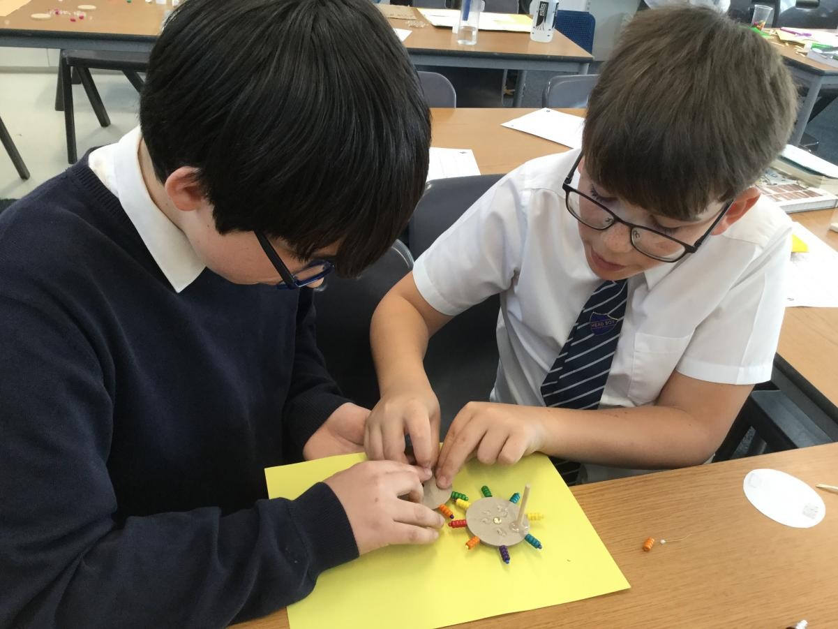 Geared Shadow Toys. Testing out the materials chosen for the gear train