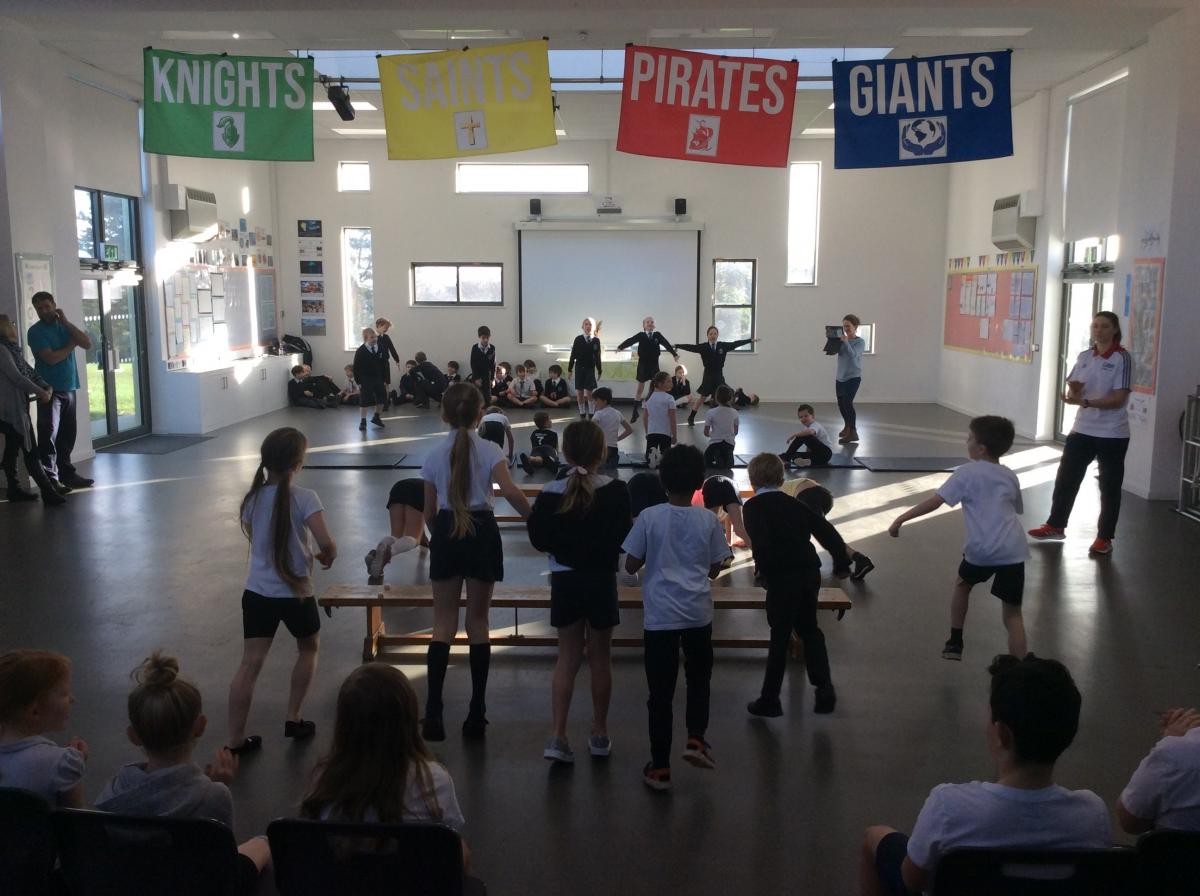 Team GB athlete, Isabel Haigh visits St Uny C of E Academy