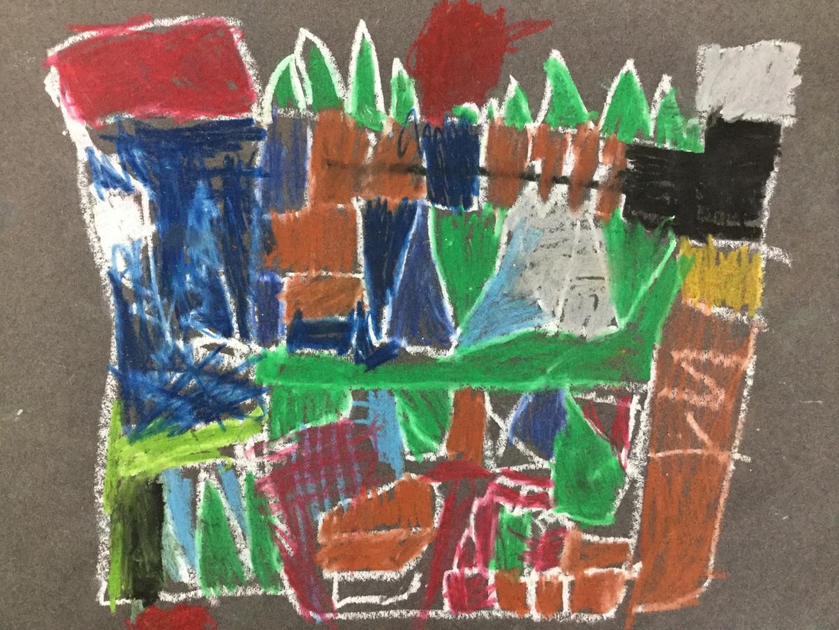 Castles inspired by Paul Klee
