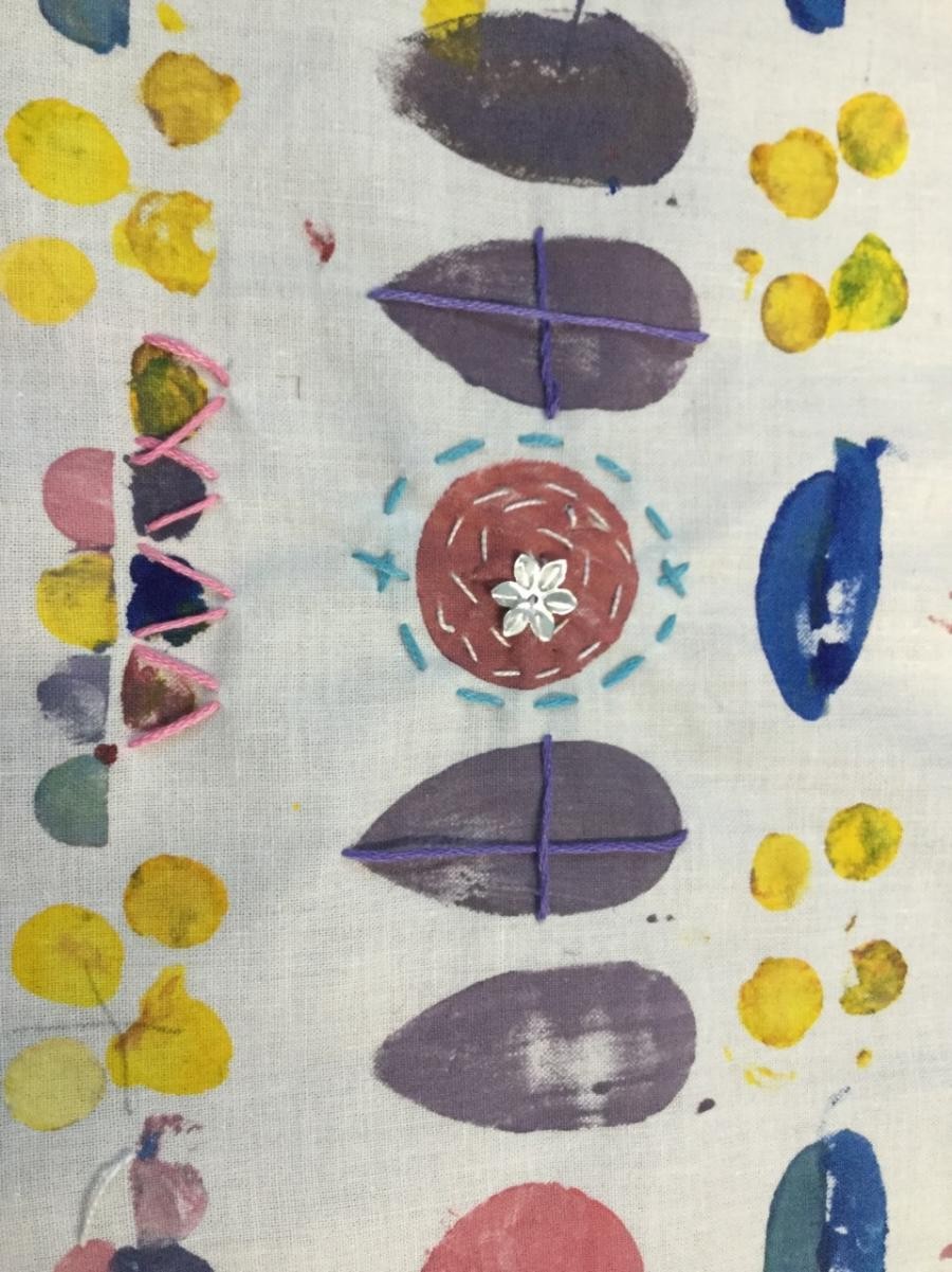 Textiles. Adding detail