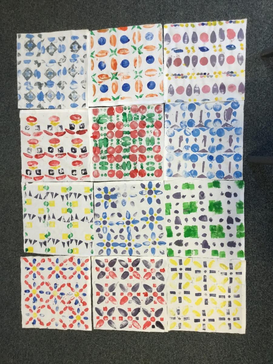 Print. Repeat patterns on fabric