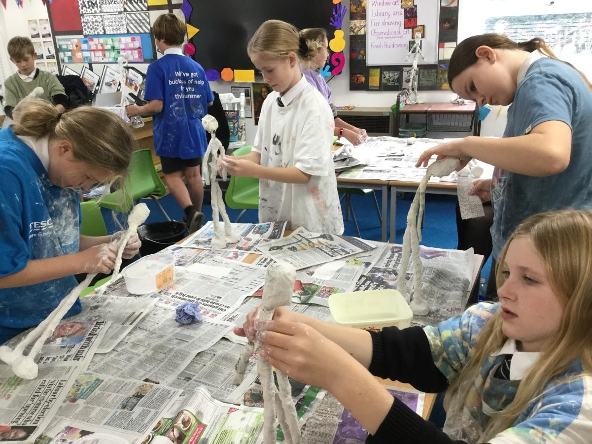 Sculpture. Alberto Giacometti inspired sculptures.