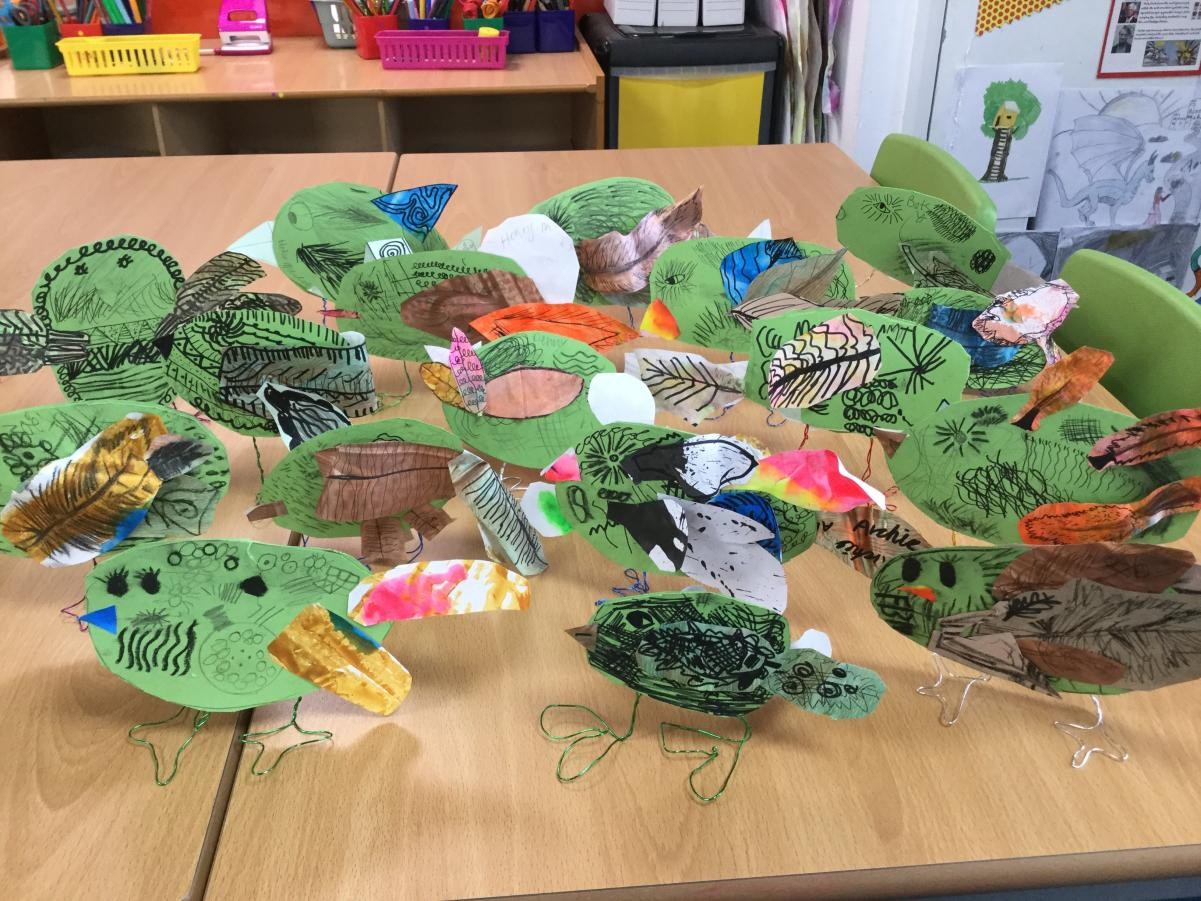 Drawing. Textured marks.