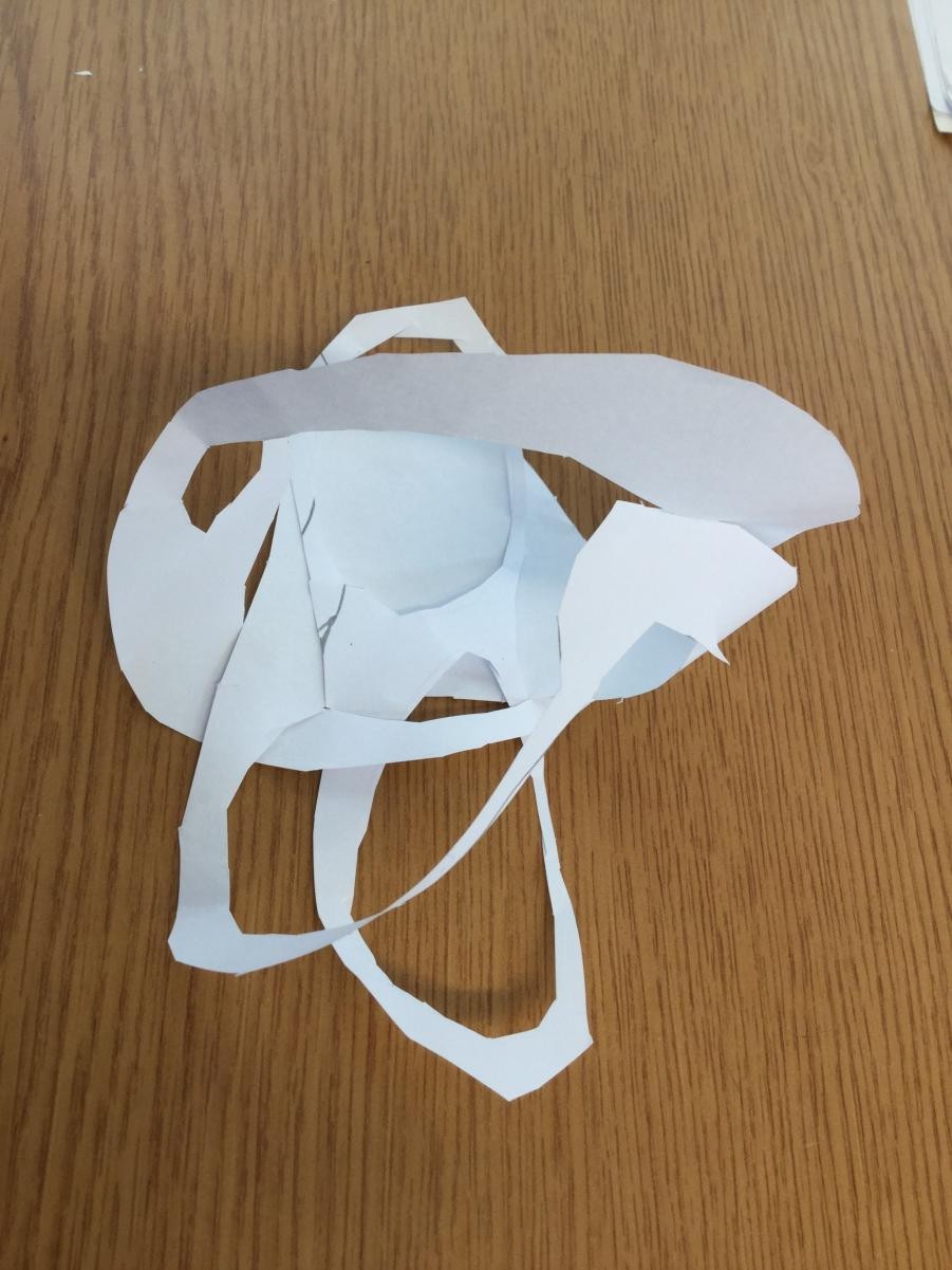 Sculpture. Paper sculptures inspired by Hepworth