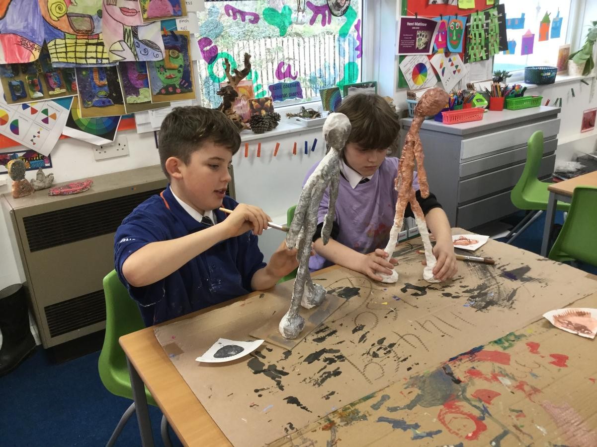 Sculpture. Alberto Giacometti inspired sculptures.