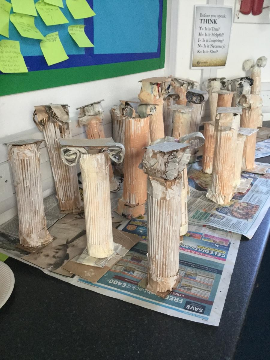 Paper Roman Columns 