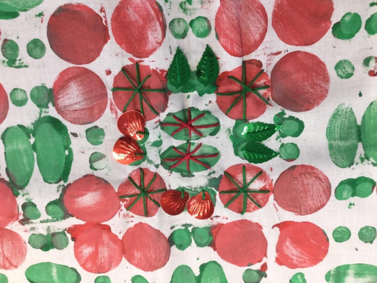 Textiles. Adding detail