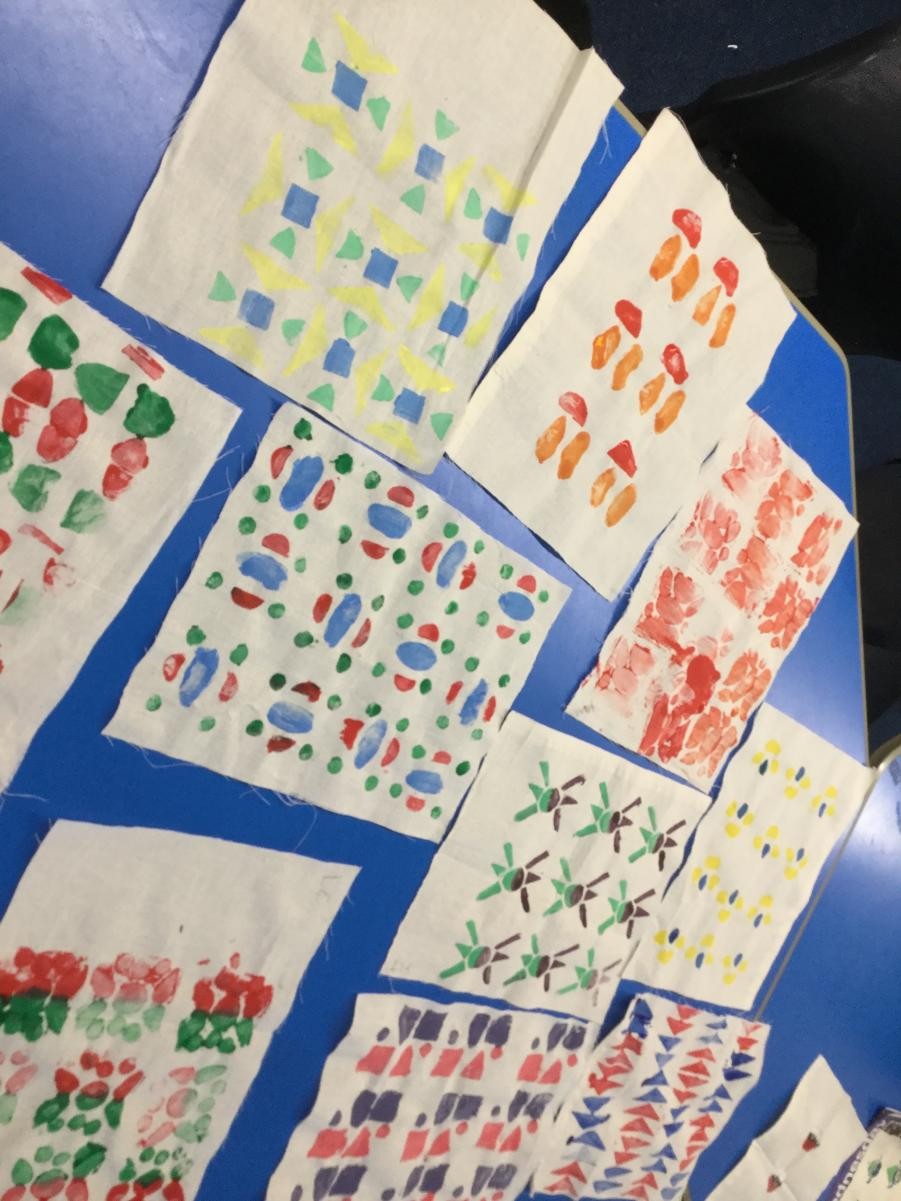 Print. Repeat patterns on fabric