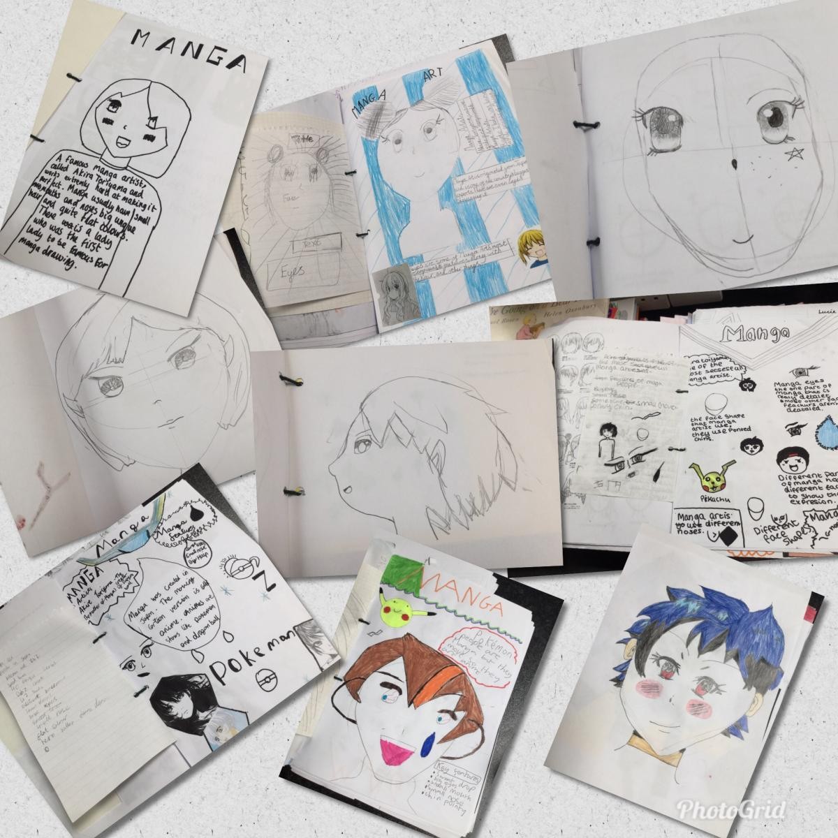 Manga drawing book work
