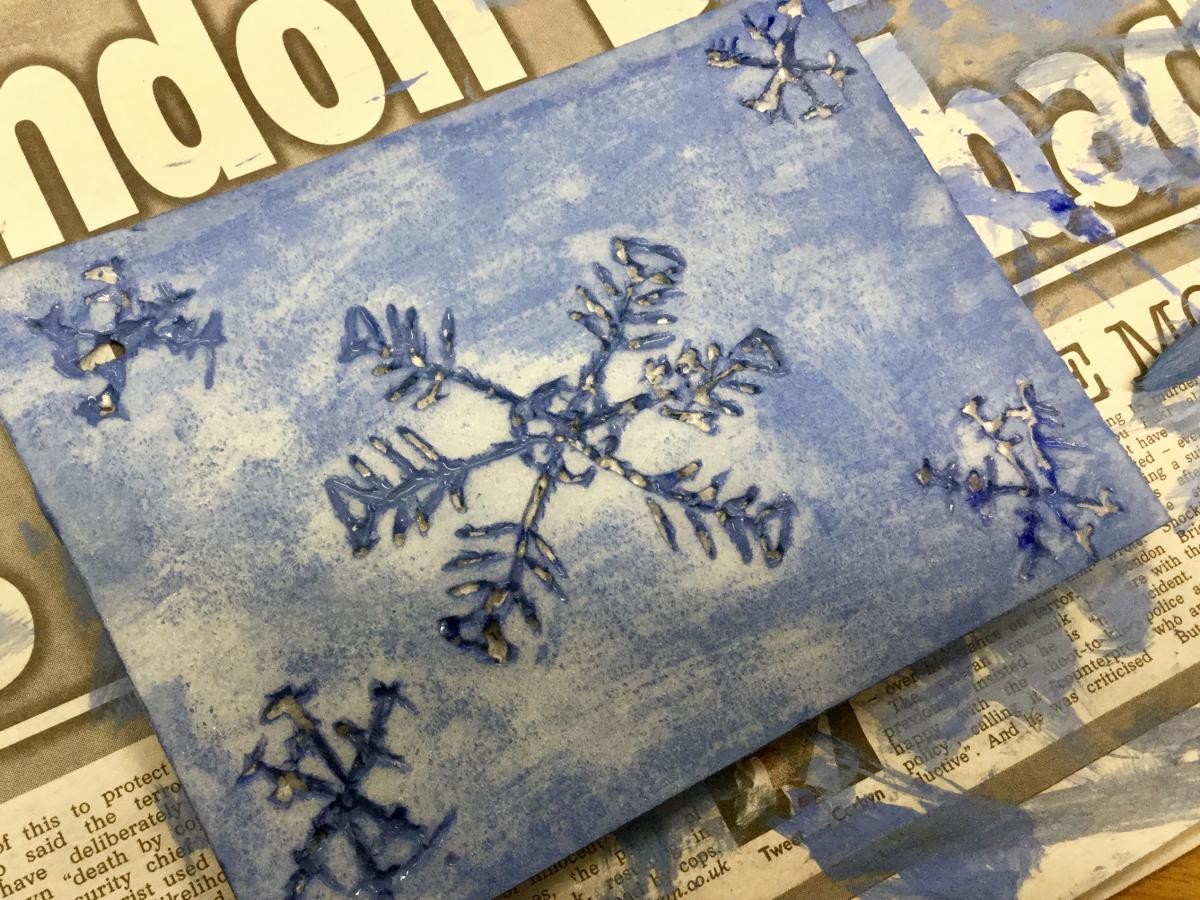 Printed snowflakes 