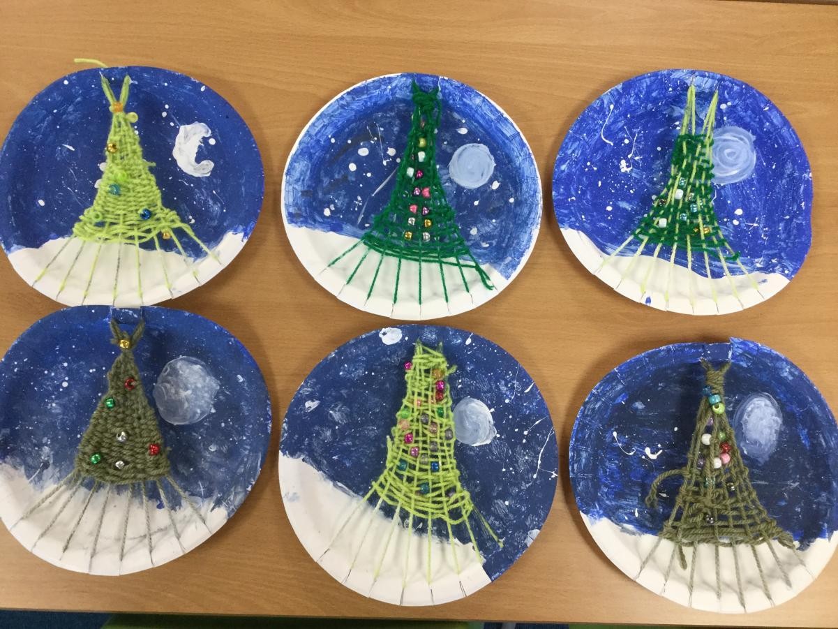 Textiles. Christmas tree weavings.