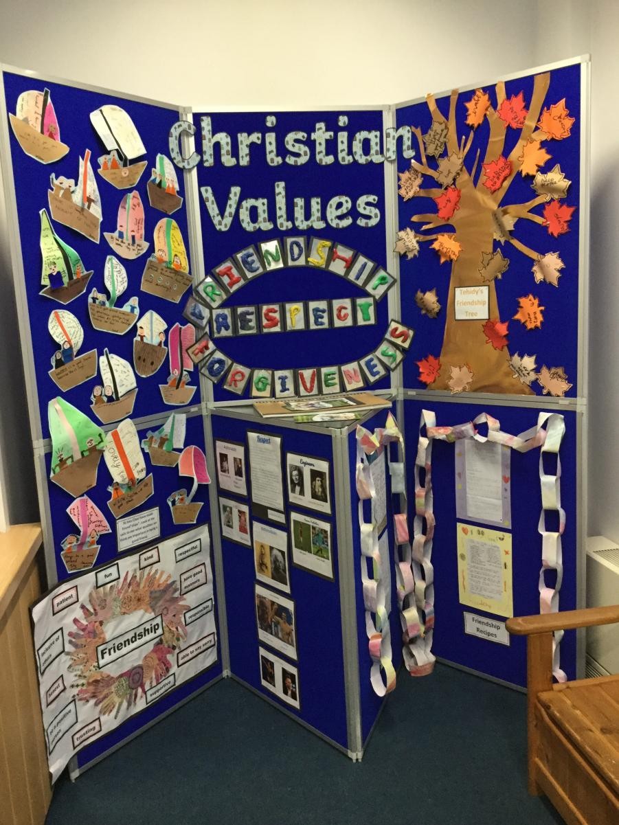 Our School Values - friendship, respect and forgiveness