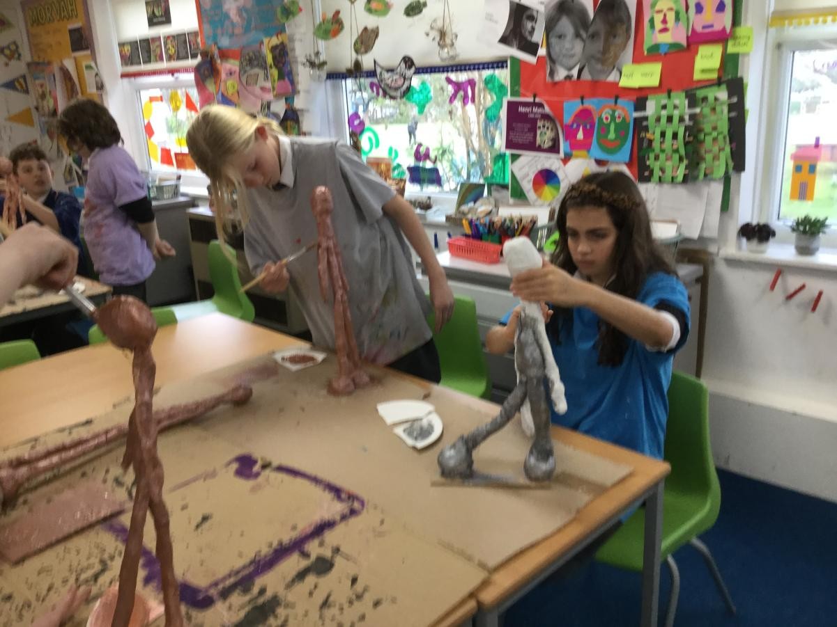 Sculpture. Alberto Giacometti inspired sculptures.