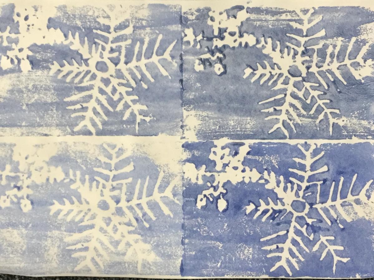 Printed snowflakes 
