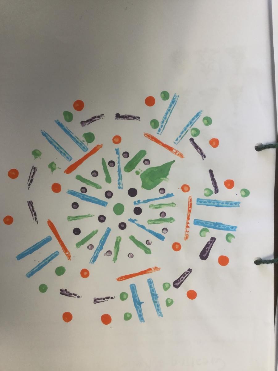 Print. Radial patterns