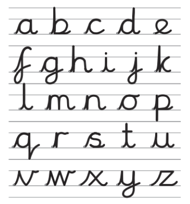 Please take a look at our Handwriting Policy. It outlines our approach to the teaching of handwriting and our expectations for letter formation.
