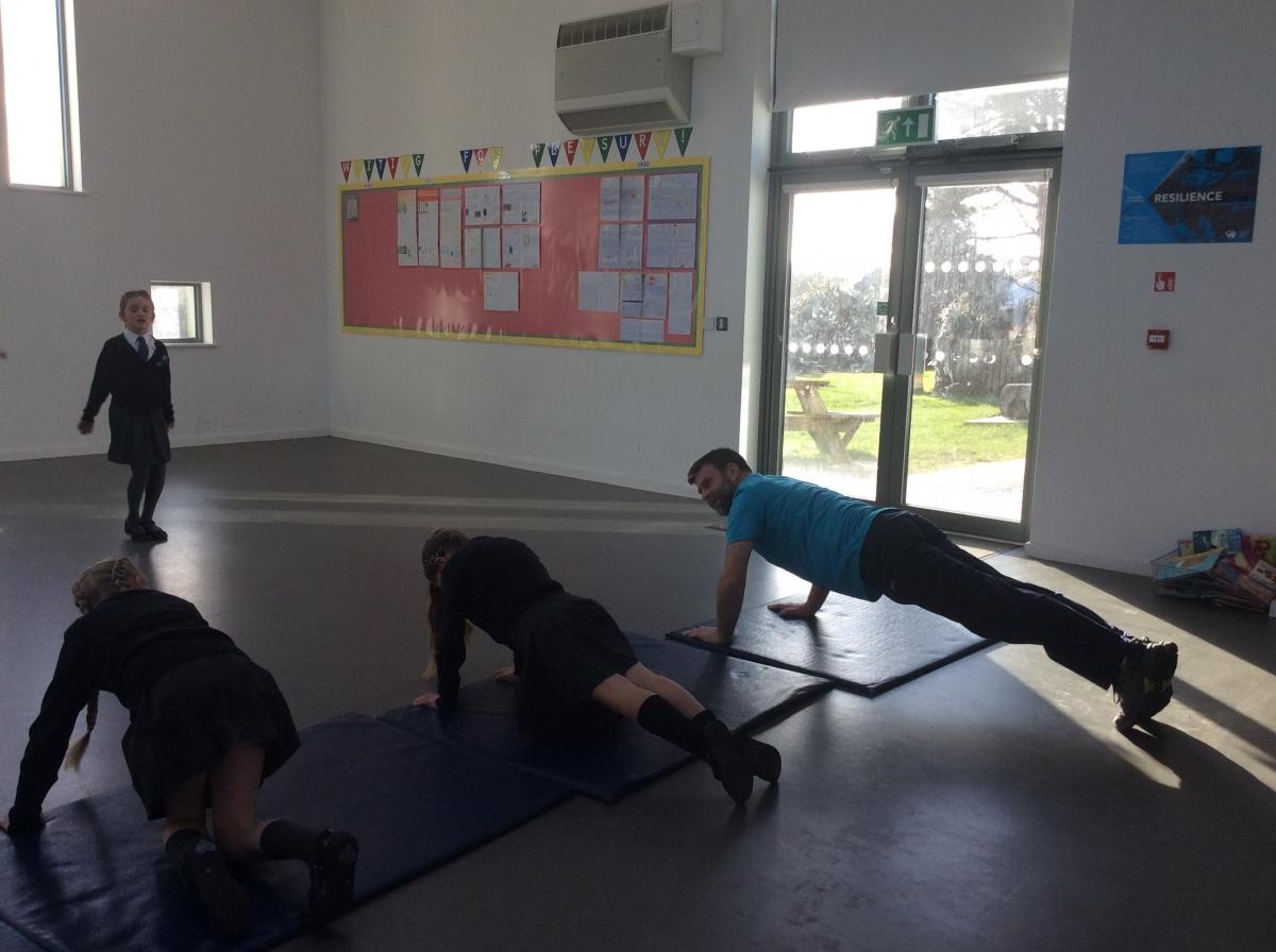 Team GB athlete, Isabel Haigh visits St Uny C of E Academy