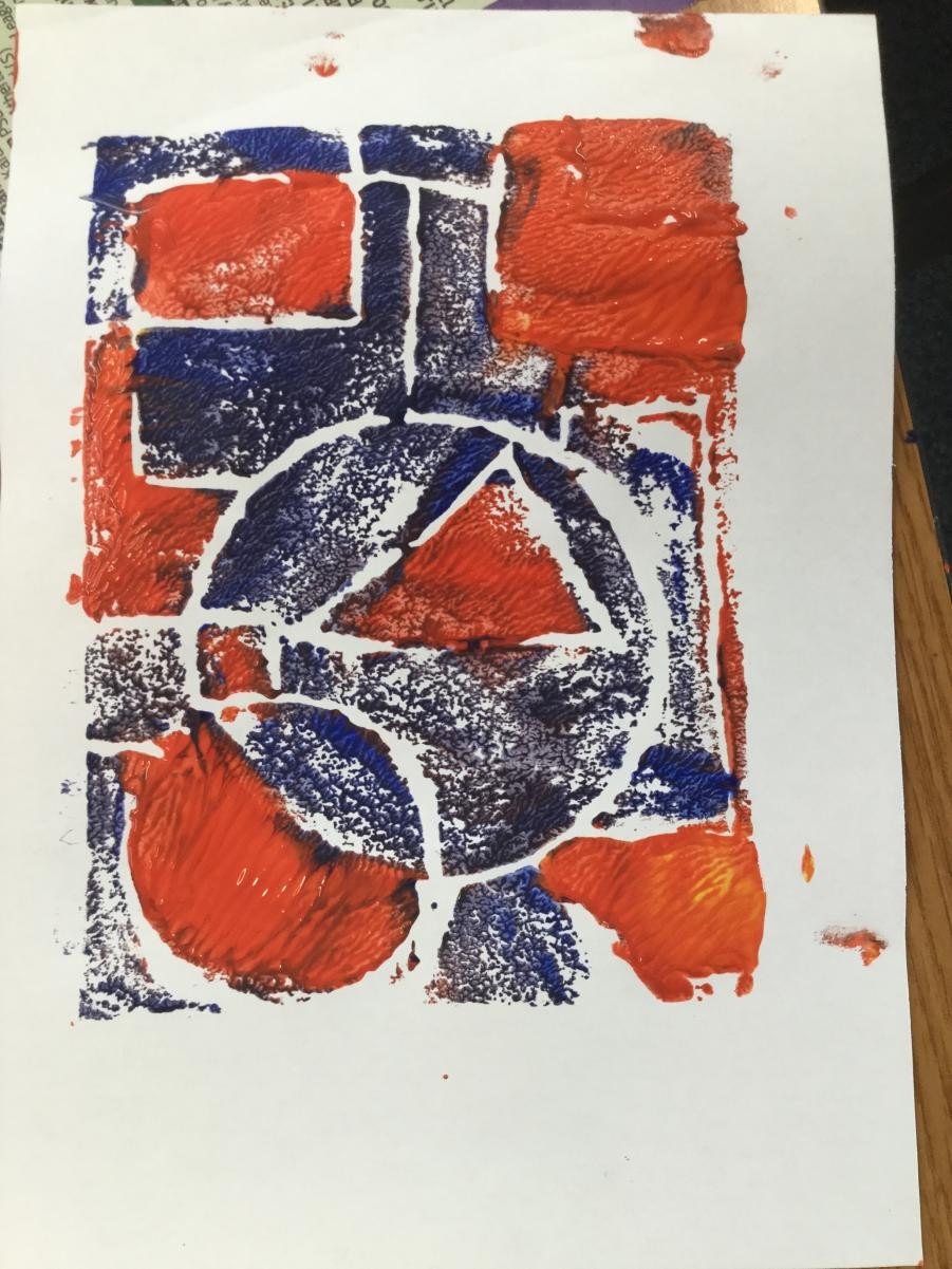 St Ives Artist Inspired - Ben Nicholson.
Prints using complementary colours