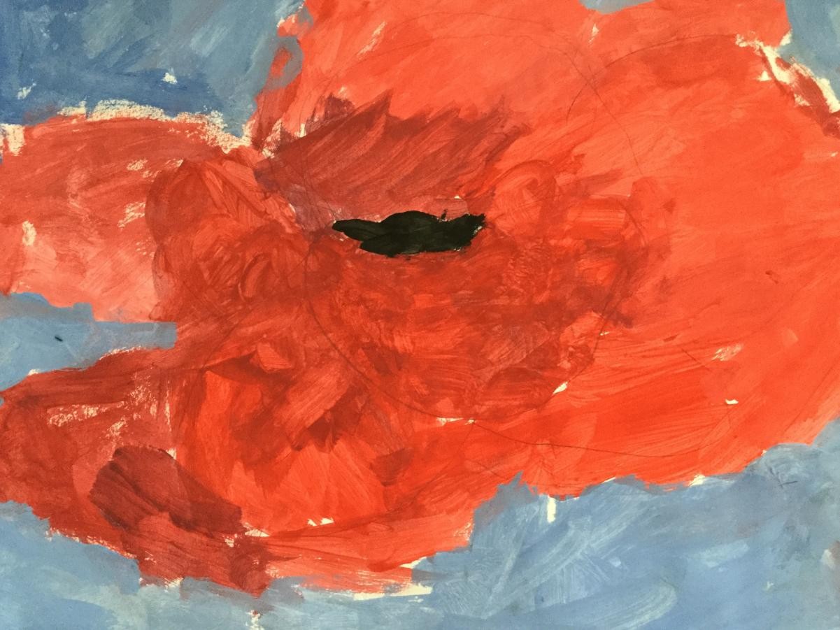 Poppies inspired by Georgia O’Keefe