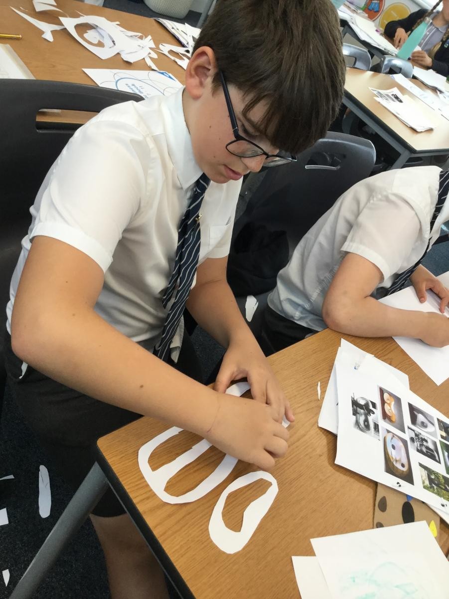 St Ives Artist Inspired - Barbara Hepworth.
Preparing for frottage