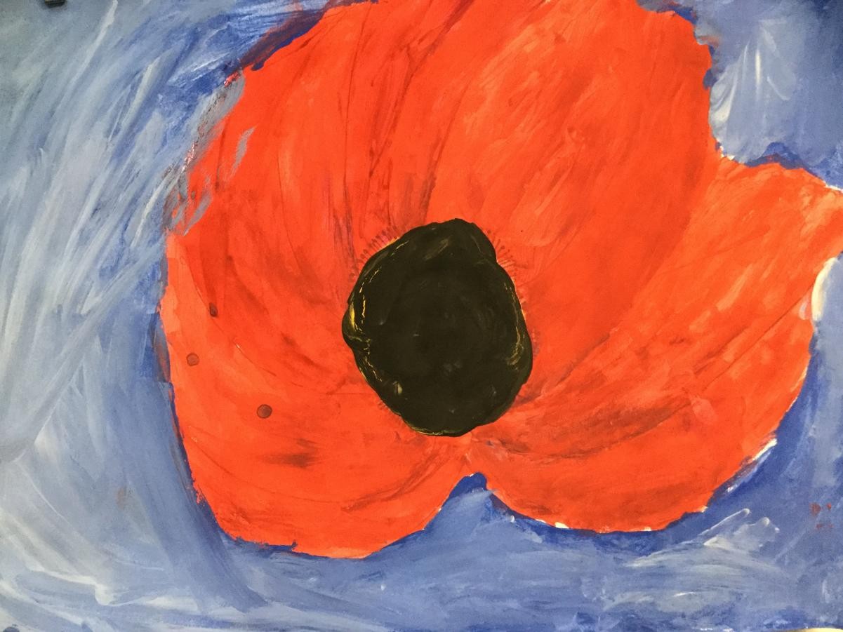 Poppies inspired by Georgia O’Keefe