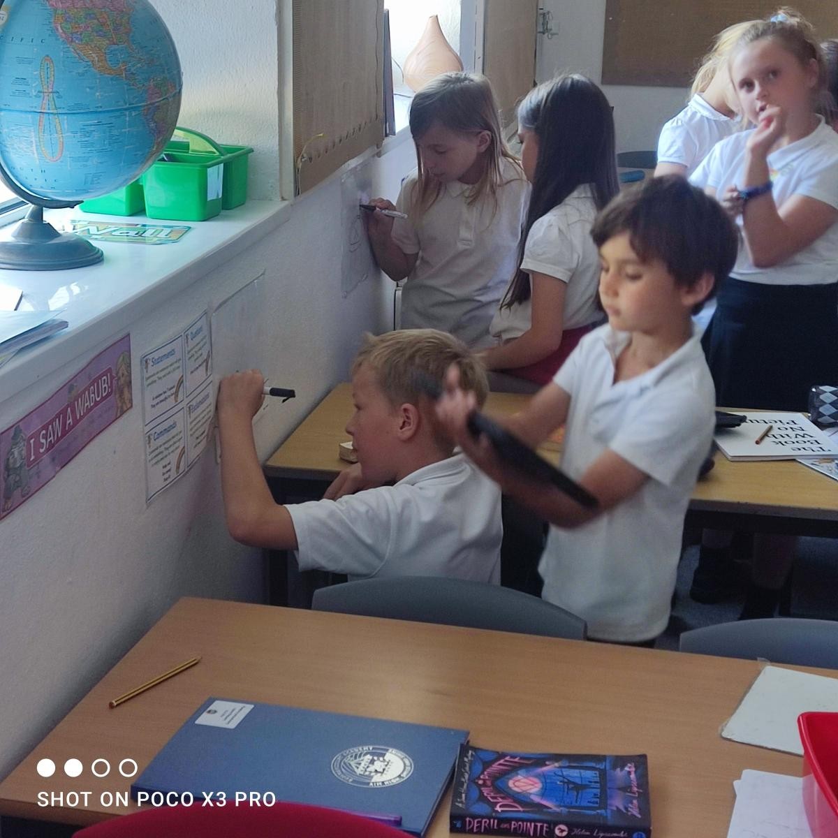 Creating stop motion animations using whiteboards and IPADs.