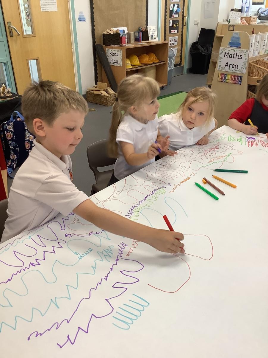 Pen Disco - practising letter shapes and patterns