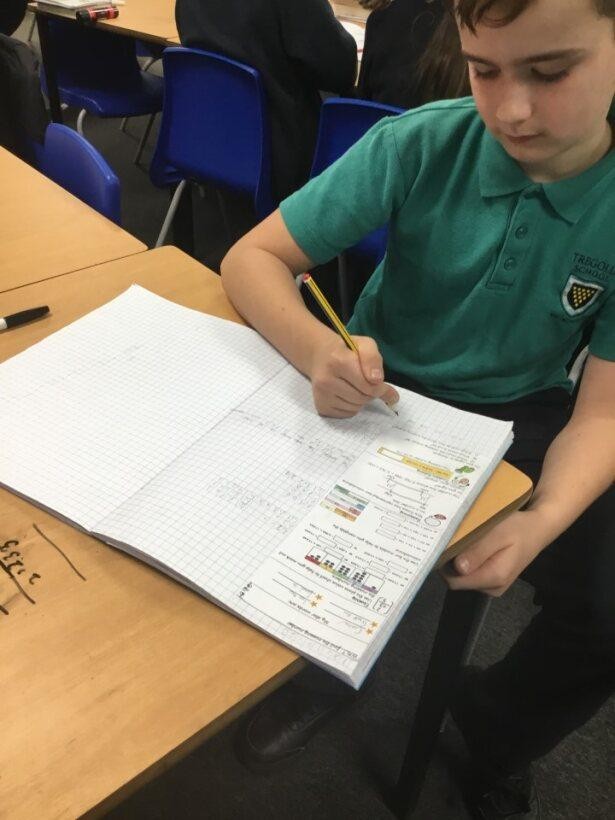 Working hard on problem-solving in Y5!