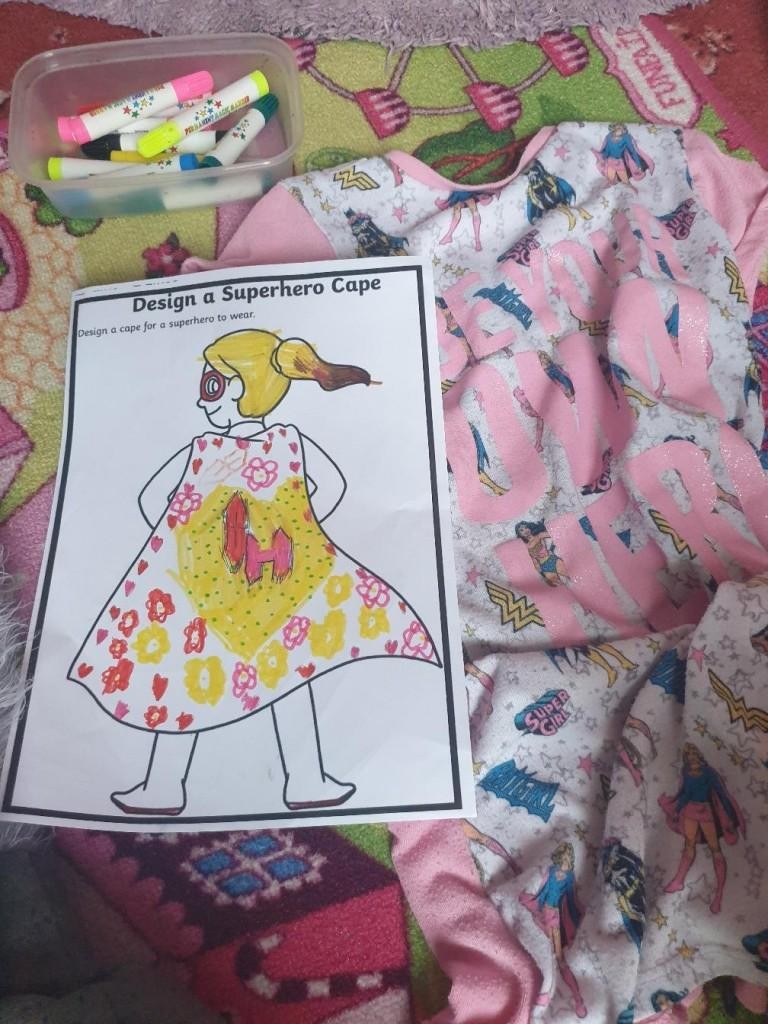 DT: Textiles - Making a superhero cape