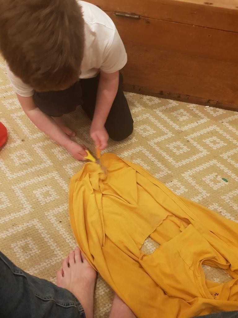 DT: Textiles - Making a superhero cape